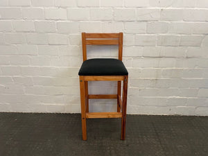 Dark Green Seat Wooden Bar Stool - PRICE DROP - 2ndhandwarehouse.com
