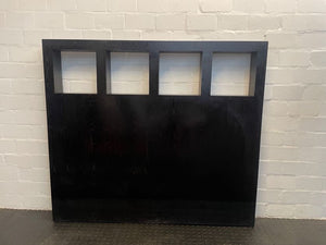 Dark Wood Queen Size Headboard - 2ndhandwarehouse.com