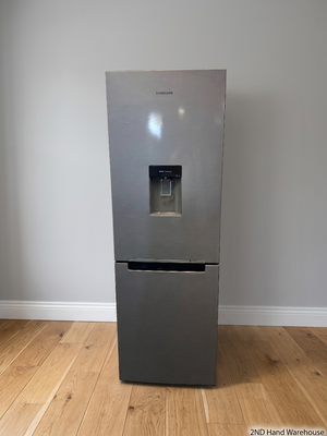 Samsung Grey Bottom-Mount Fridge with Water Dispenser — Good Working Order