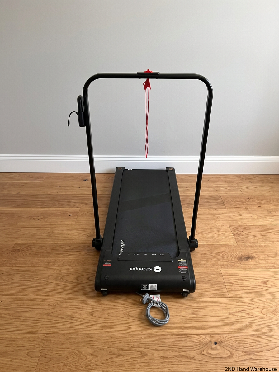 Slazenger Black Walking Pad Treadmill with Handrail — Good Working Order