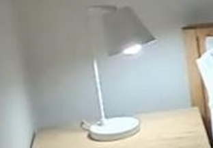 Pair of Minimalist White Metal Desk Lamps - 2ndhandwarehouse.com