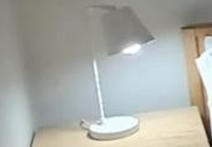 Pair of Minimalist White Metal Desk Lamps - 2ndhandwarehouse.com