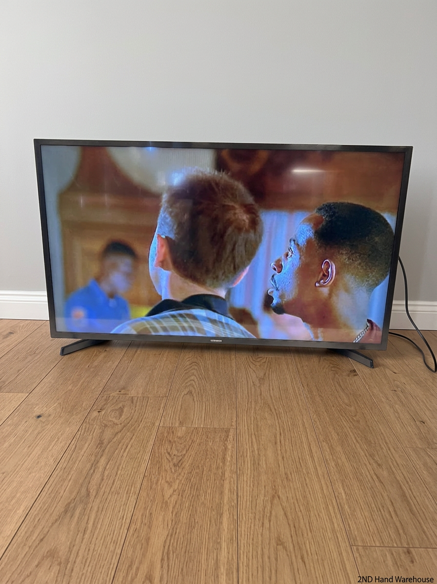 Sleek Black Flat Screen Television — Working Well in Fair Used Condition