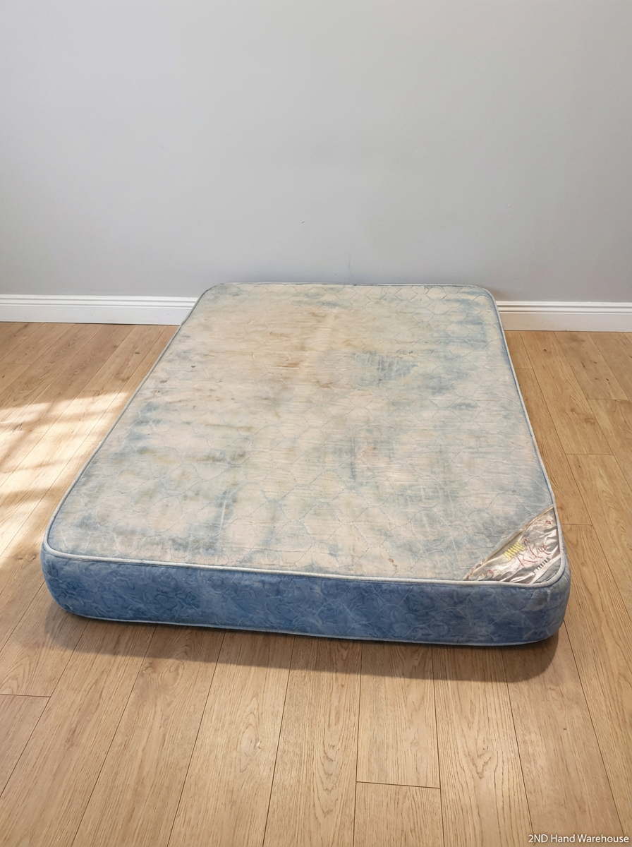 Double Mattress - Visible Staining and Wear - As-Is - 2ndhandwarehouse.com