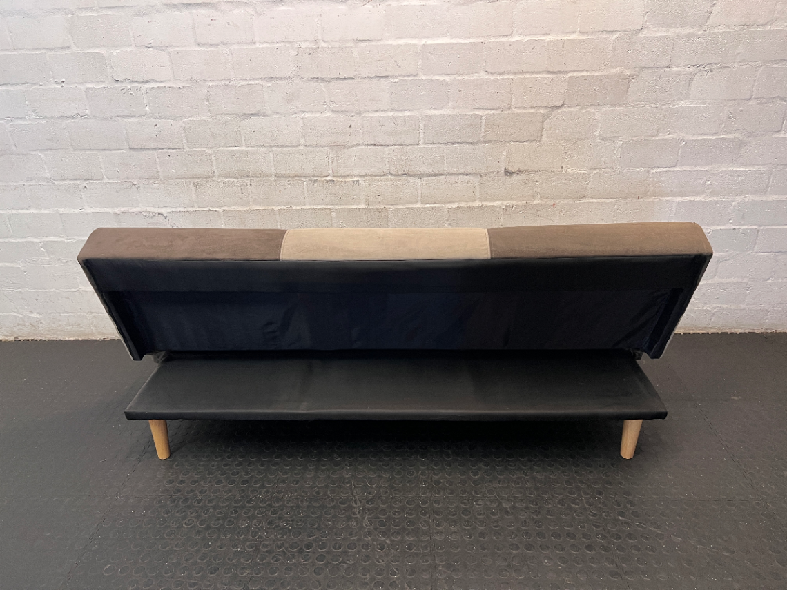 3-Seater Checkerboard Sleeper Couch - General Usage Marks - 2ndhandwarehouse.com