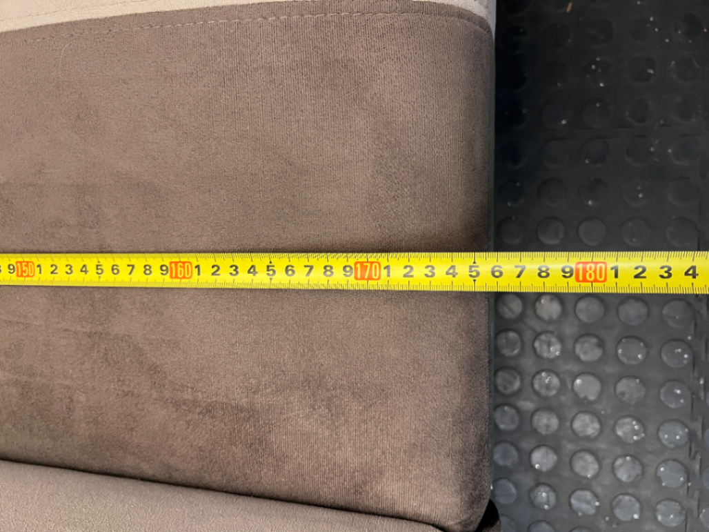 3-Seater Checkerboard Sleeper Couch - General Usage Marks - 2ndhandwarehouse.com