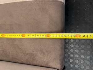 3-Seater Checkerboard Sleeper Couch - General Usage Marks - 2ndhandwarehouse.com