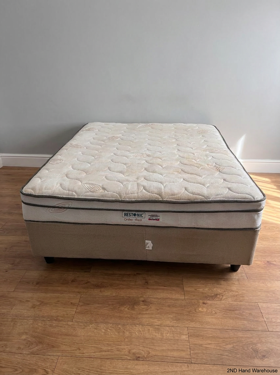 Restonic Ortho-Rest Queen Base Set — Used - Fair Condition - 2ndhandwarehouse.com