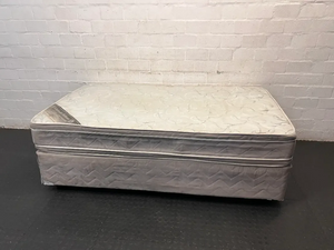 3/4 Bed and Base - Used Condition (Semi-Firm Springs) - 2ndhandwarehouse.com