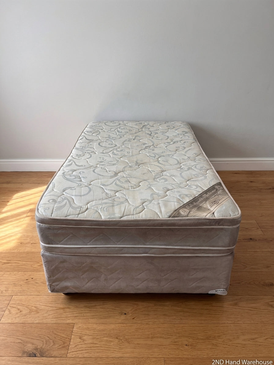 3/4 Bed and Base - Used Condition (Semi-Firm Springs) - 2ndhandwarehouse.com