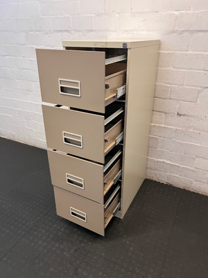 4-Drawer Steel Filing Cabinet - Visible Surface Wear - 2ndhandwarehouse.com