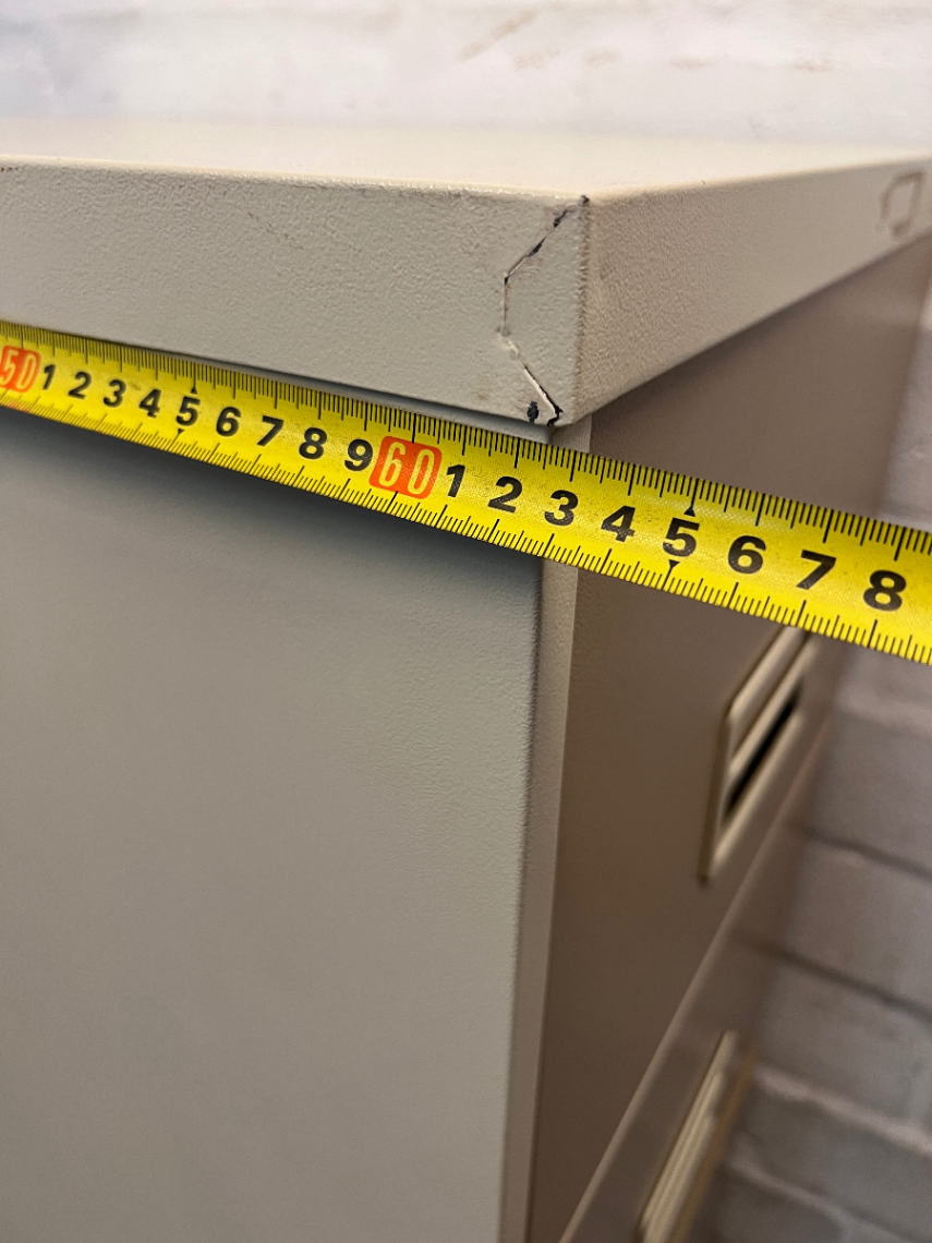 4-Drawer Steel Filing Cabinet - Visible Surface Wear - 2ndhandwarehouse.com