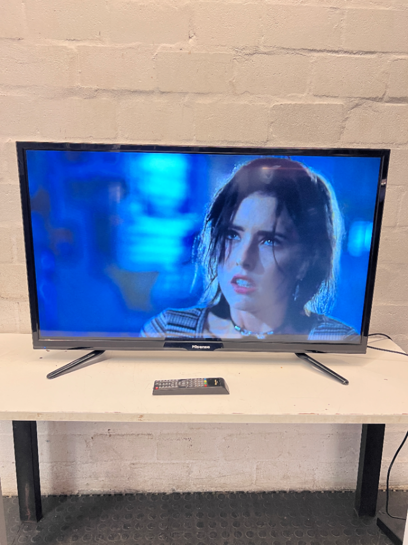 43-Inch Hisense LED TV with Remote — Good Working Order