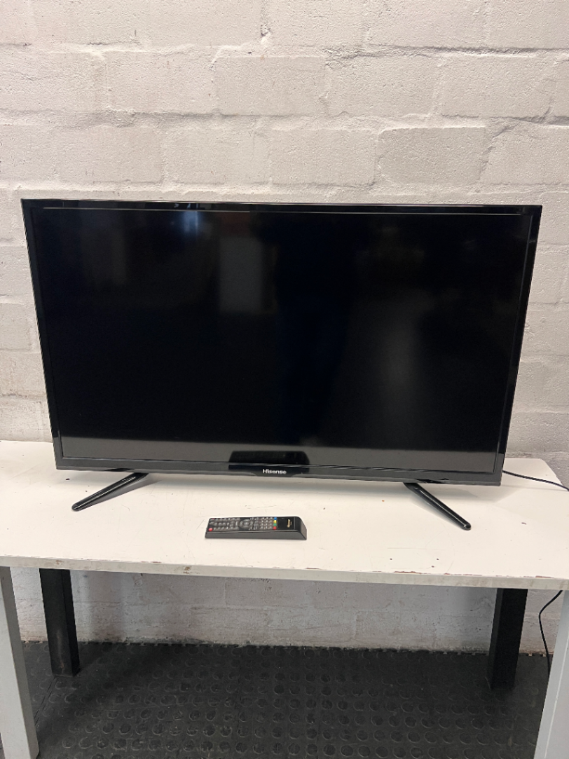 43-Inch Hisense LED TV with Remote — Good Working Order