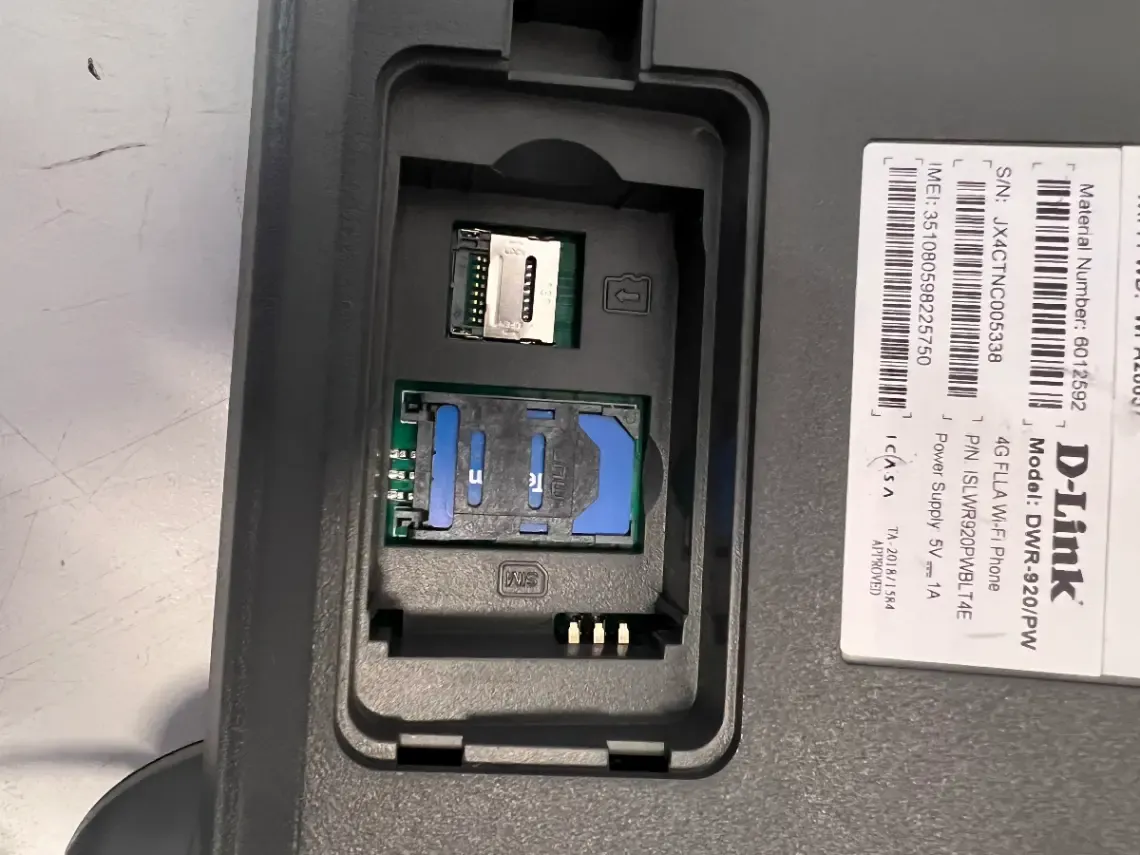 4G FLLA Wi-Fi Telephone in Matte Black — Working - 2ndhandwarehouse.com