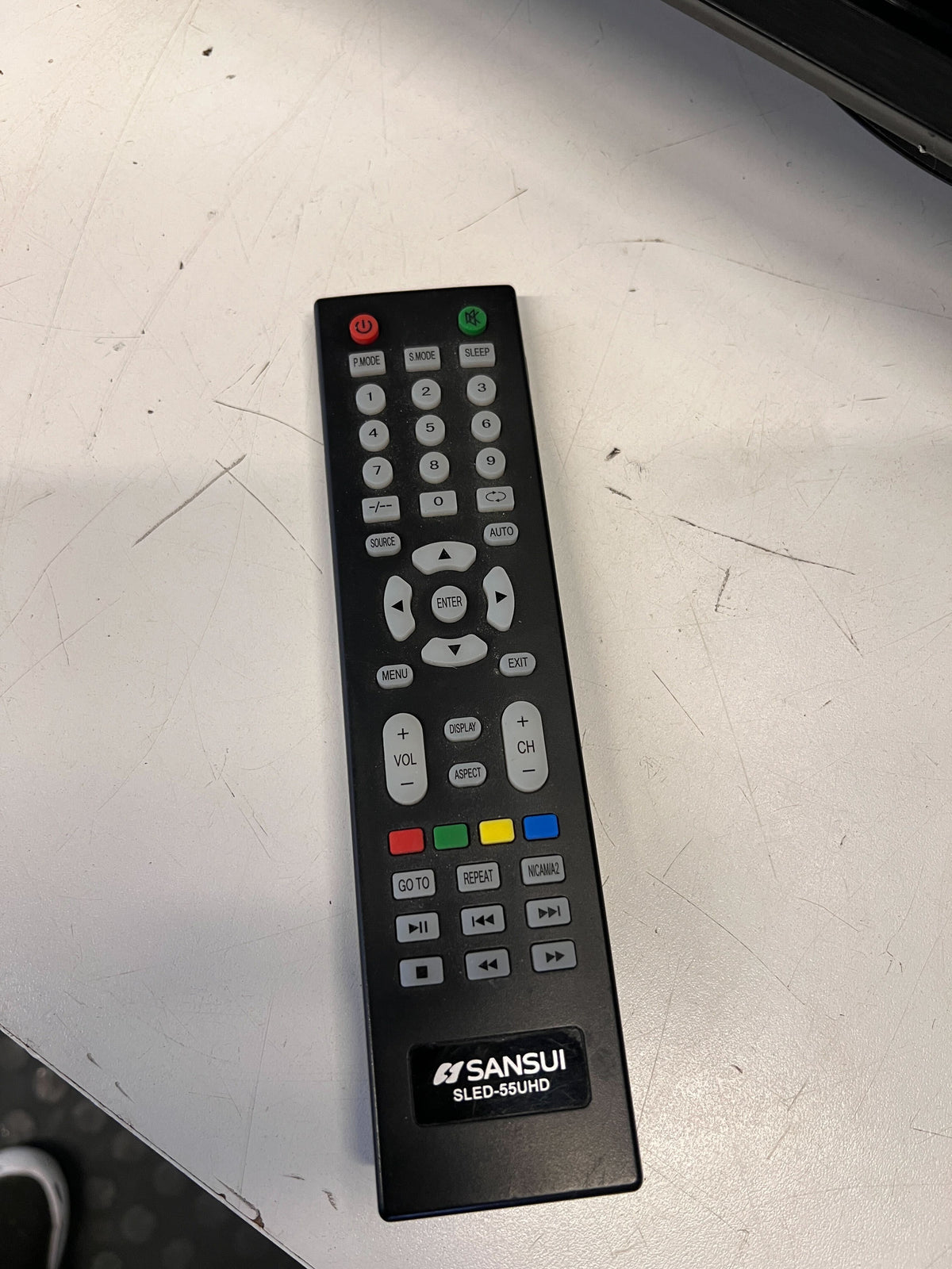 55-inch Black LED TV with Remote