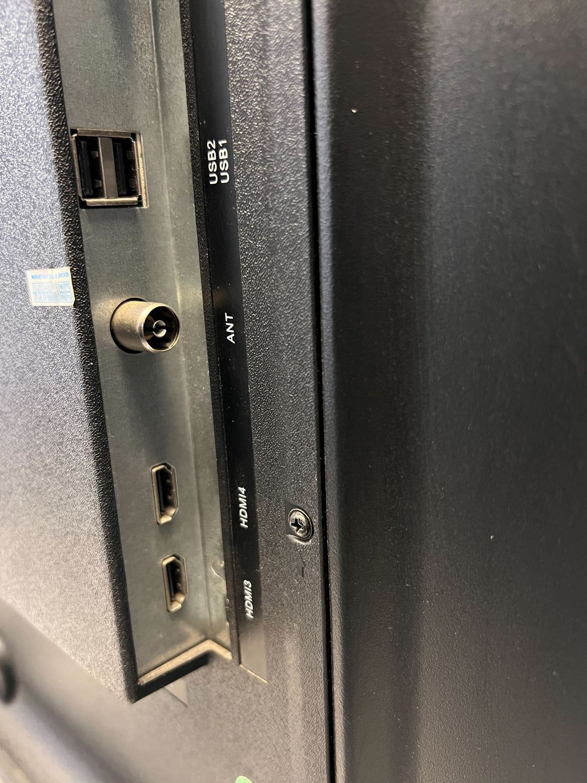 55-inch Black LED TV with Remote