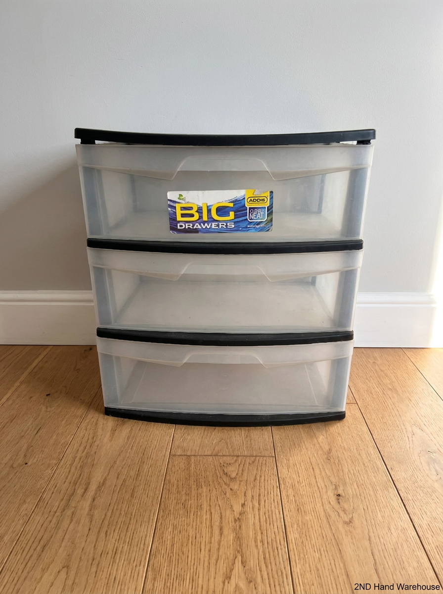 Addis 3-Drawer Plastic Storage Unit - 2ndhandwarehouse.com