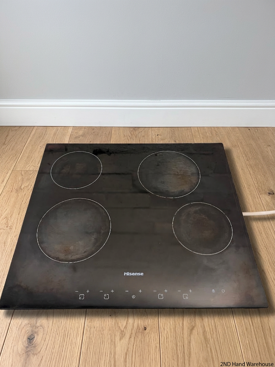 Hisense 4-Plate Touch Control Ceramic Hob — Good Working Order with Surface Grime