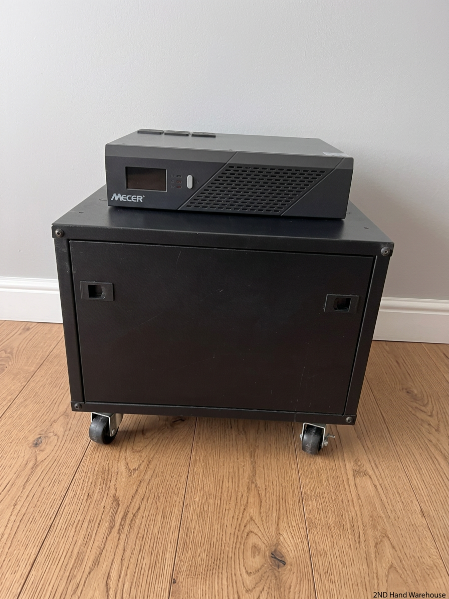 Mecer Inverter with Mobile Battery Cabinet — Good Working Order