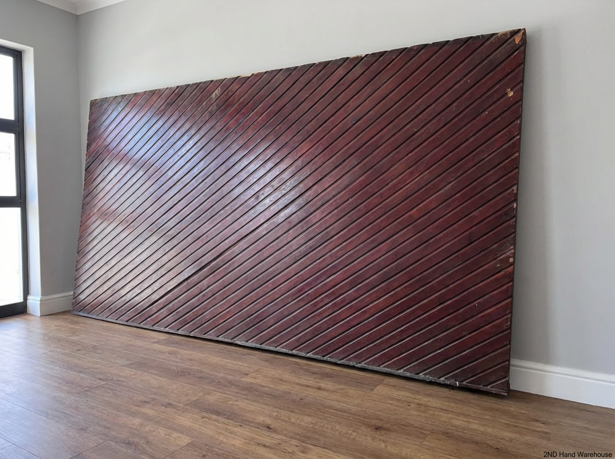 Wooden Garage Door & Motor - Hardware Wear (480cm x 205cm) - 2ndhandwarehouse.com