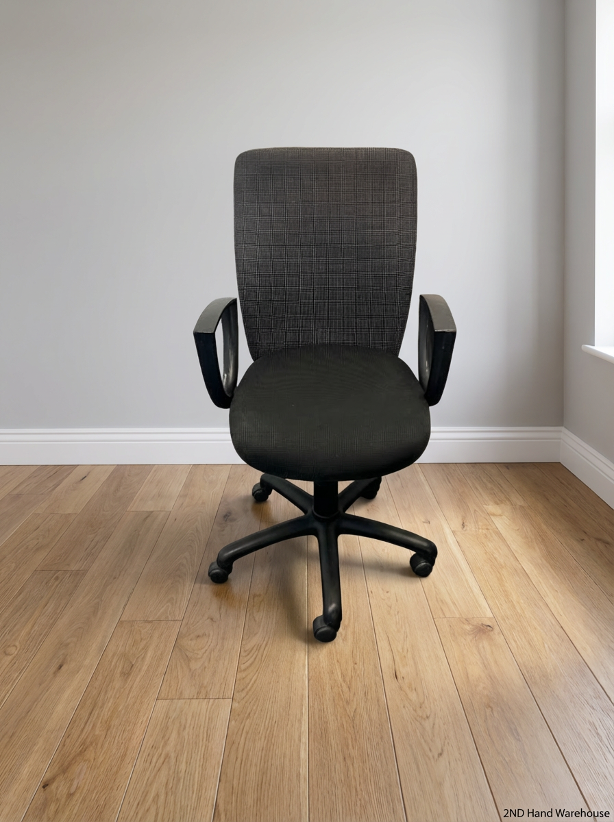 Mid-Back Office Chair - Left Arm Missing - 2ndhandwarehouse.com