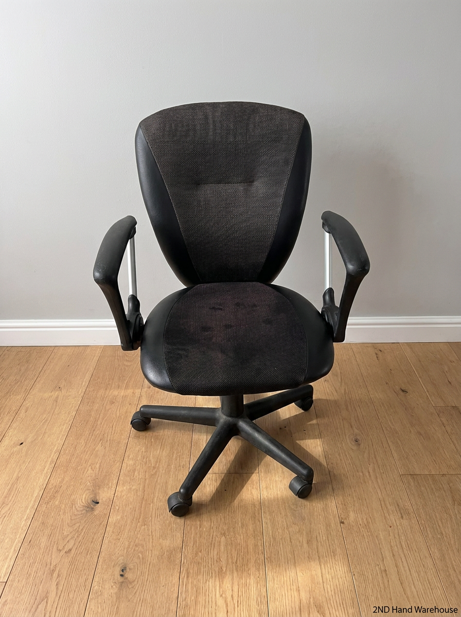 Ergonomic Two-Tone Office Chair with Armrests - 2ndhandwarehouse.com