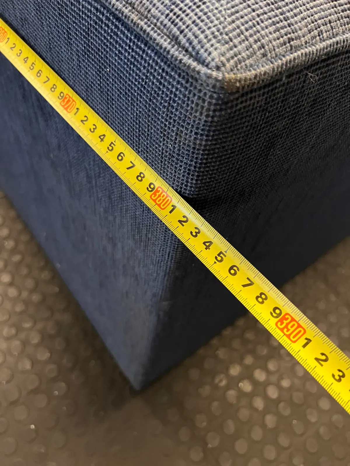 8-Seater Blue Sectional Corner Couch with Matching Ottoman - 2ndhandwarehouse.com