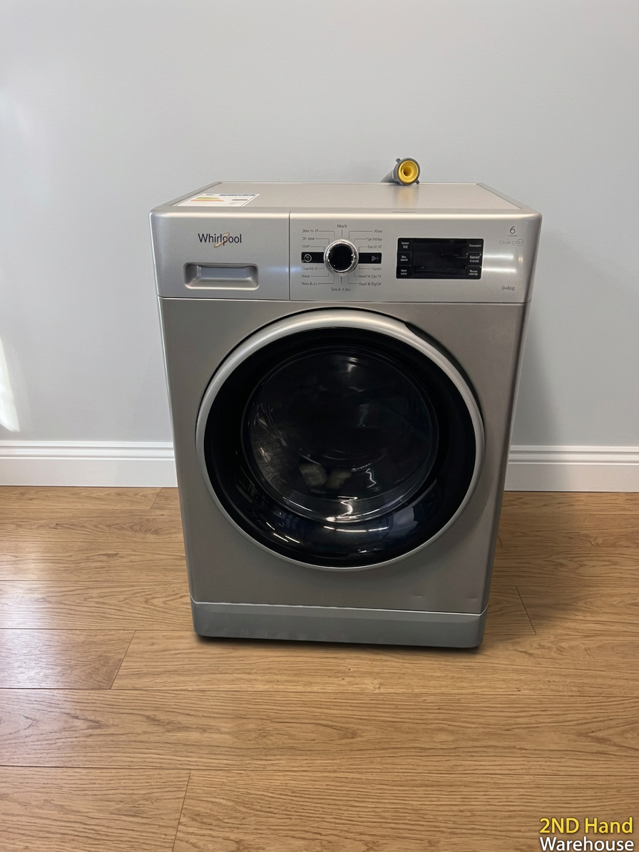 Whirlpool Silver Front Loader Washing Machine — Good Working Order
