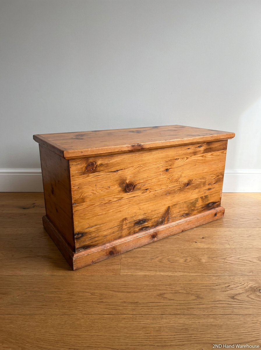 Classic Oregon Pine Kist — Broken Parts and Damaged Hinges