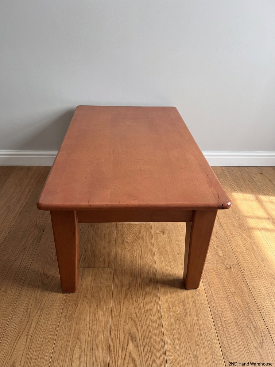 Classic Honey-Toned Wooden Coffee Table - 2ndhandwarehouse.com