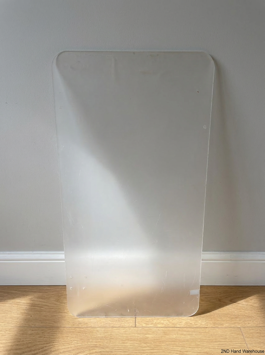 Frosted Acrylic Desk Privacy Divider (85cm x 38cm) — Surface Scratches - 2ndhandwarehouse.com
