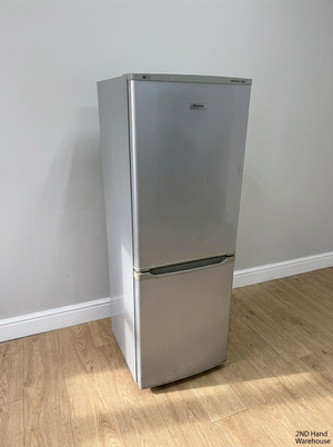 Hisense Silver Bottom-Mount Fridge-Freezer — Working Well, Fair Exterior Condition