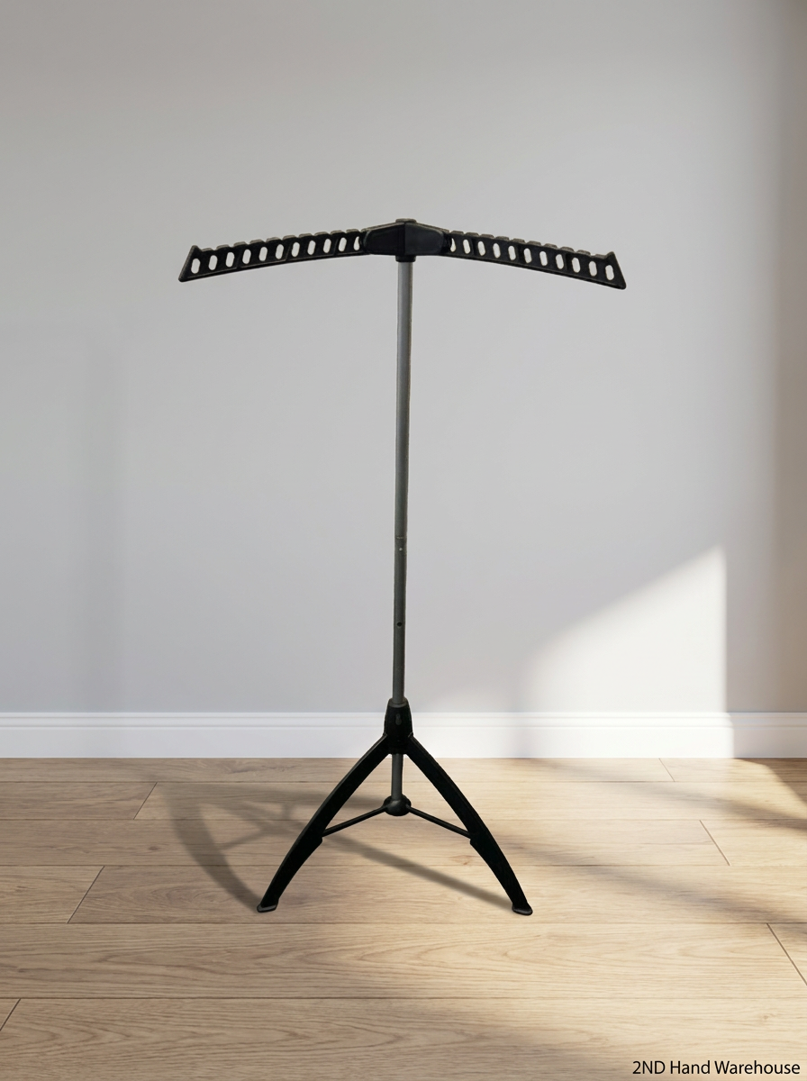 Portable Tripod Clothing Rack with Hanger Slots — Good Working O - 2ndhandwarehouse.com