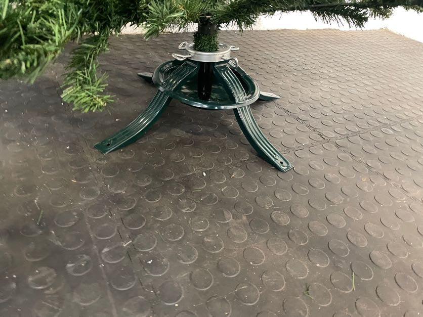 Christmas Tree On Green Stand