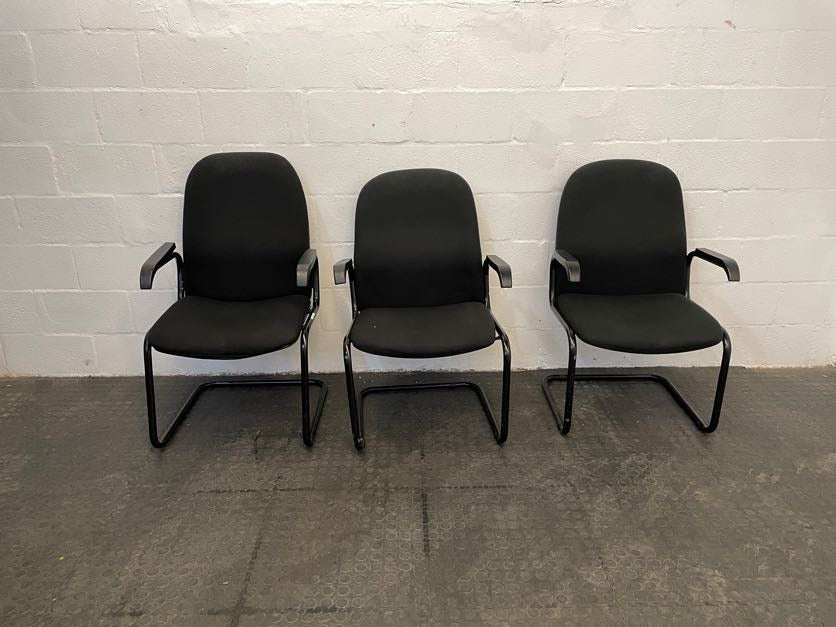 Black Mid Back Visitors Chair - PRICE DROP