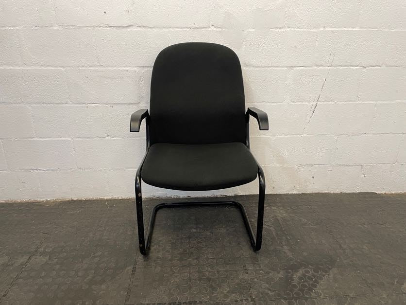 Black Mid Back Visitors Chair