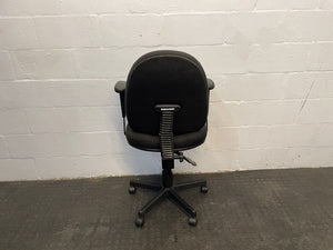 Black Typist Chair (Torn Seat)