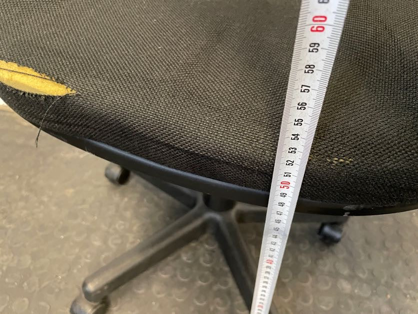 Black Typist Chair (Torn Seat)