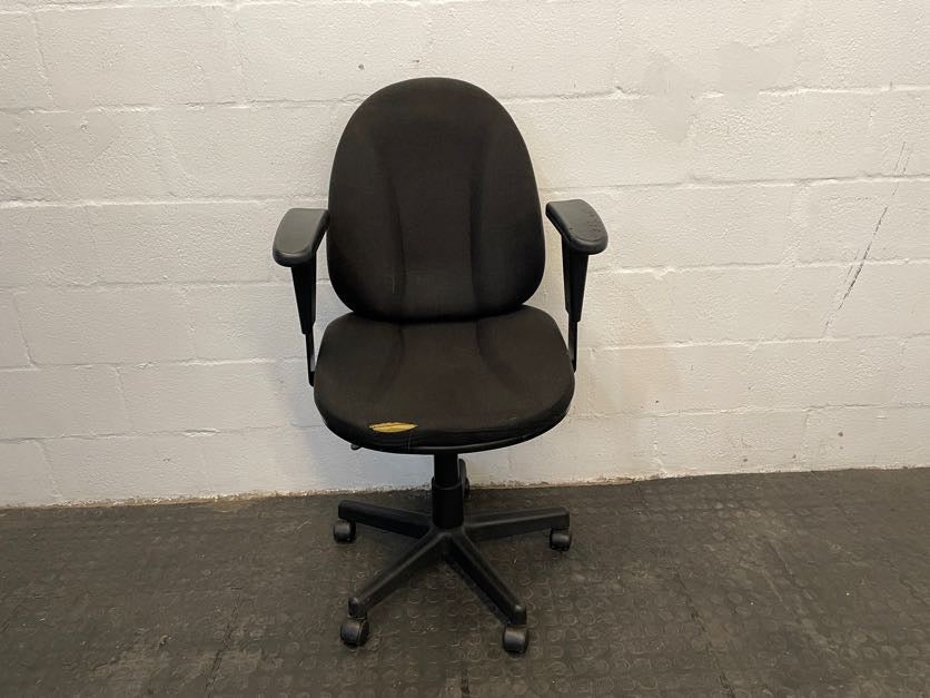Black Typist Chair (Torn Seat)