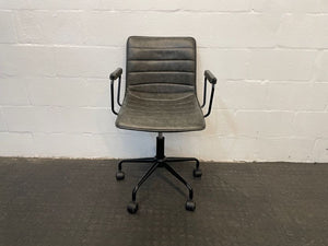 Light Grey Office Chair On Wheels