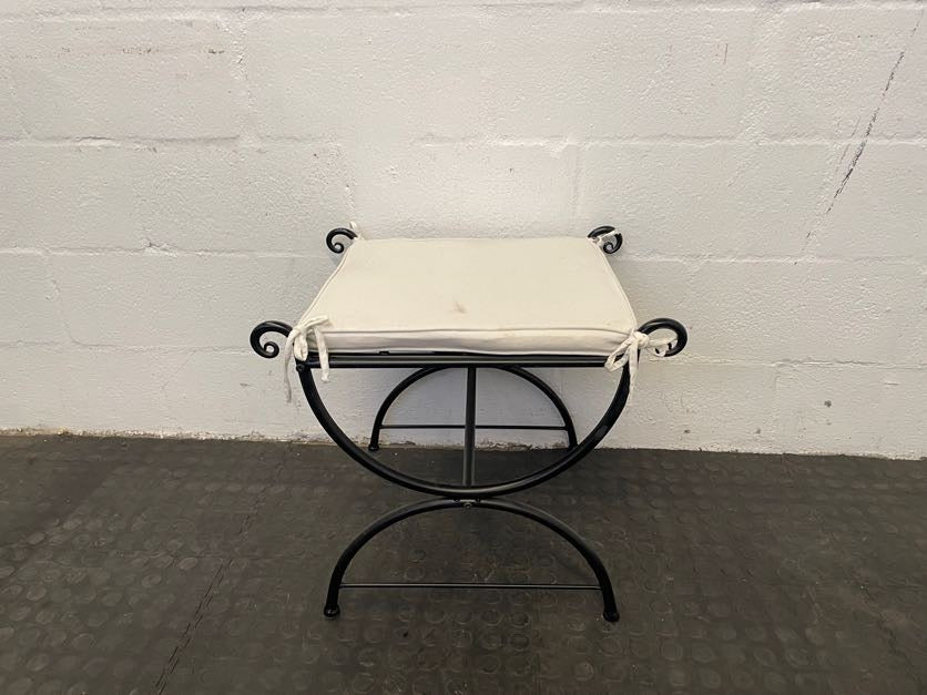 Black Framed Side Stool