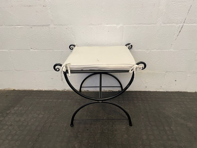Black Framed Side Stool