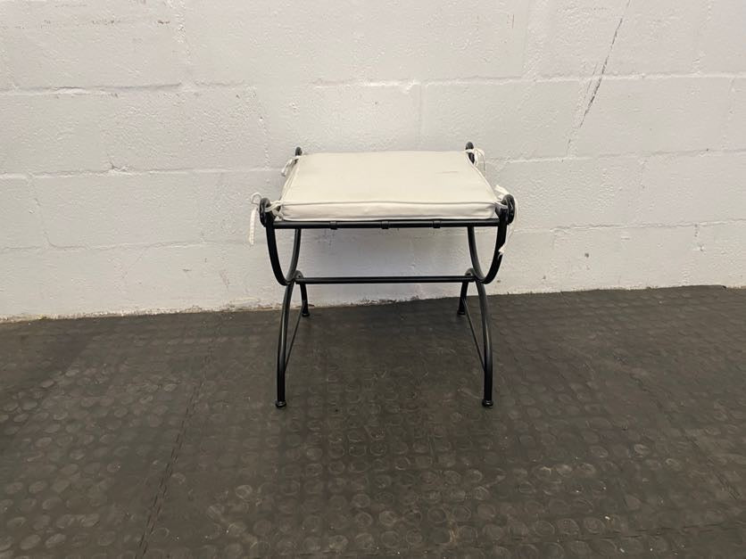 Black Framed Side Stool