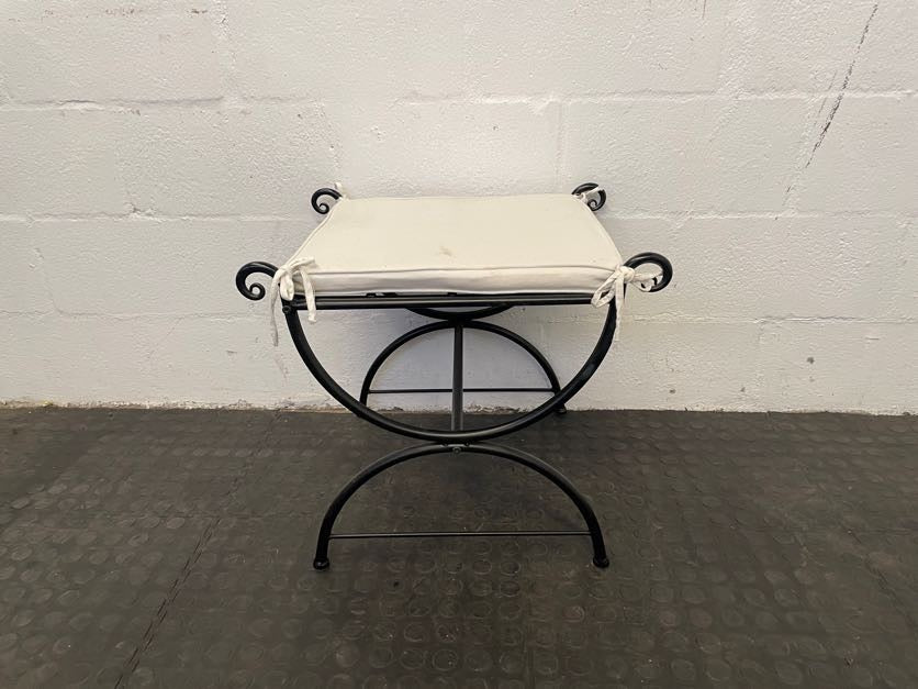 Black Framed Side Stool