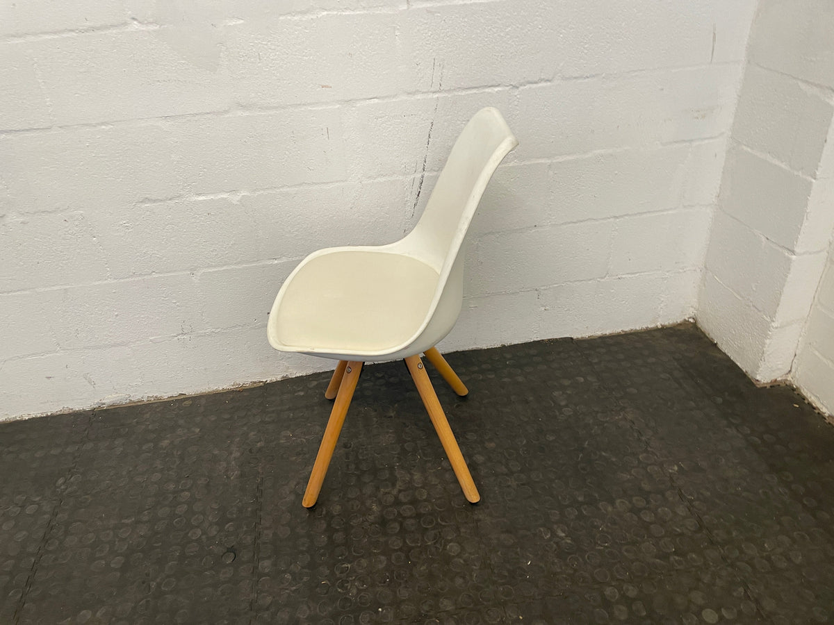 White &amp; Wood Dining Room Chair - PRICE DROP