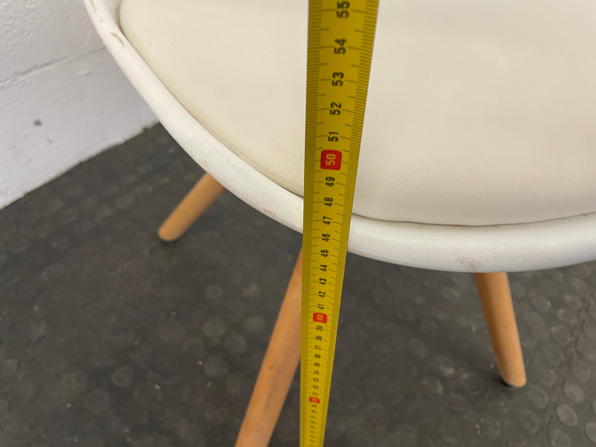 White &amp; Wood Dining Room Chair - PRICE DROP