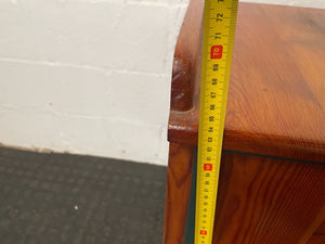 Steel & Wood 1 Door Bedside Table RHS - PRICE DROP