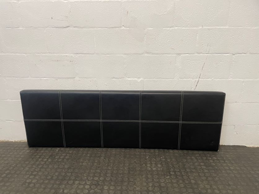 Black Queen Size Headboard With White Print - 2ndhandwarehouse.com
