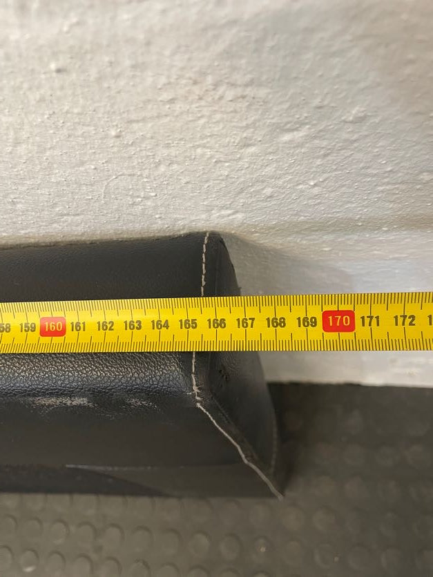 Black Queen Size Headboard With White Print - 2ndhandwarehouse.com